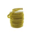 thumbnail image 1 of Double Lined Flat Pearl Trim Ribbon, 4mm, 12-Yard (Gold), 1 of 1