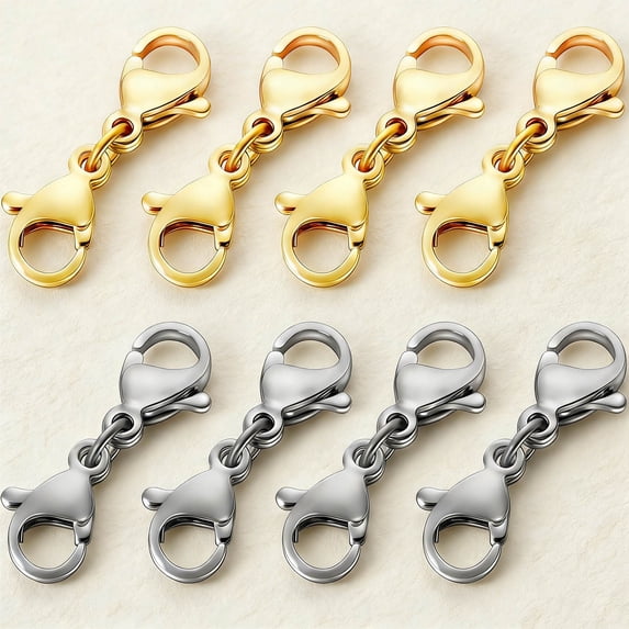 Double Lobster Clasp Necklace Extender Connector Bracelet Extension ...