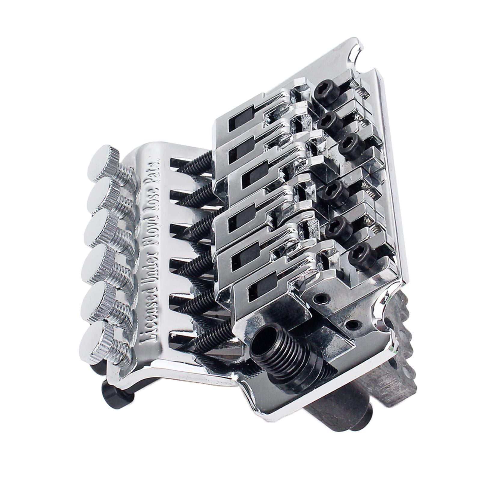 Double Locking Tremolo Bridge System Set For Electric , Chrome, Easy to Install