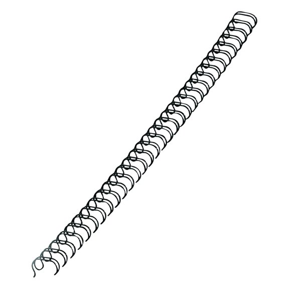 Fellowes - 0.38 in - A4 (210 x 297 mm) - 80 sheets - black - 25 pcs. wire binding comb