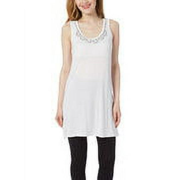 Double Looped Beaded Short Maxi Dress