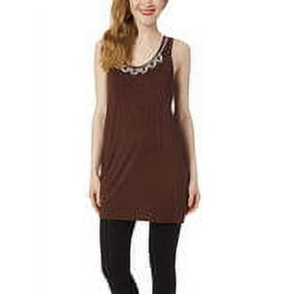 Double Looped Beaded Short Maxi Dress