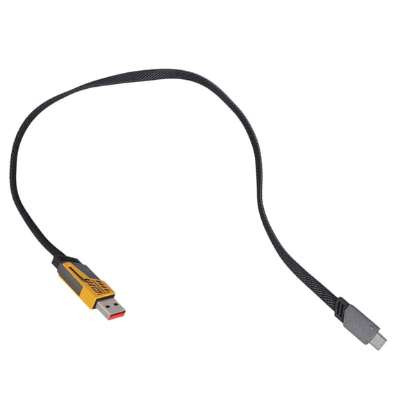 Double Male End Type C + USB to Type C Data Sync Wire 2-in-1 Fast Charging Cable