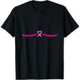 thumbnail image 1 of Double Mastectomy Breast Cancer Survivor Pink Ribbon T-Shirt, 1 of 3
