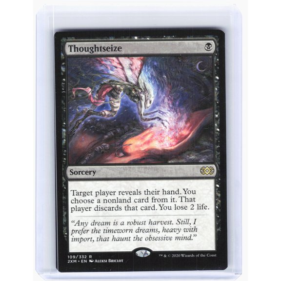 Near Mint or Better Nonfoil Rare Thoughtseize #109 Double Masters English Trading Card