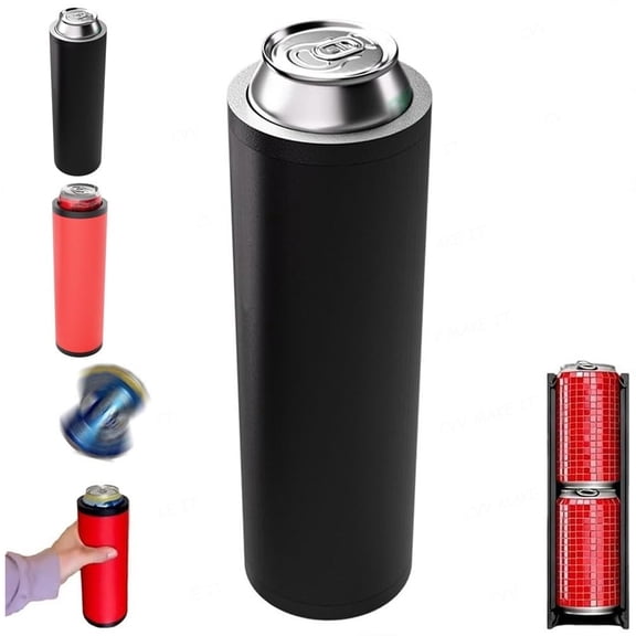 Double Military Reload Can Holder-Ultra Chill System for 12oz Cans,Insulated Dual Beer Cooler Rapid Reload for Beer Soda, Ergonomic Grip,Funny Outdoor Camping Tailgating Gift for Men