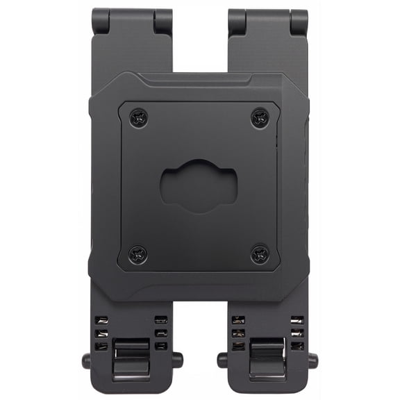 Double Molle Mount Clip for Axon Taser Body 4 3 2 Camera - Use Holder with Bodycam on PALS Vest Uniform Webbing - Matte Black