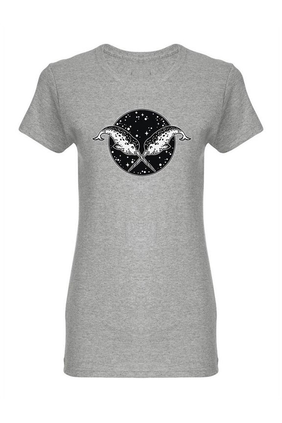 Double Narwhal Shaped Tee Women's -Image by Shutterstock