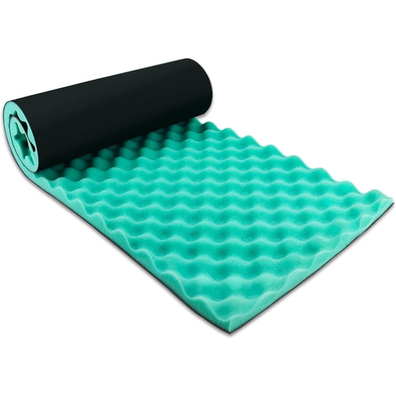 Double Noise Blocker Sound Proof Foam, 39.4 X 13.4 X 1 inch Egg Crate Foam Rubber Sound Deadening Material, Sound Dampening Acoustic Panels for HVAC, Pipe, Machine, Window, Wall, Door