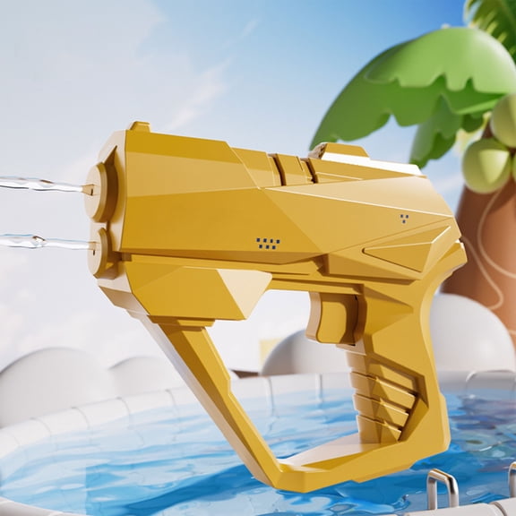 Double Nozzle Cartoon Style Water Blaster for Dual Stream Spray, Summer Water Battle Fun, Pool Play, Bath Time Entertainment and Interactive Splashing Activities for Backyard and Beach Adventures