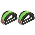 thumbnail image 1 of Double Nulon Black Green/Straps. Bike pedal strap, bicycle pedal strap, bicycle part, bike part, bike accessory, bicycle part, 1 of 1