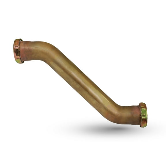 Double Offset Tube 1-1/2" Rough Brass 17-Gauge for Bathroom Sink Tubular Drain,w/Nut and Washer
