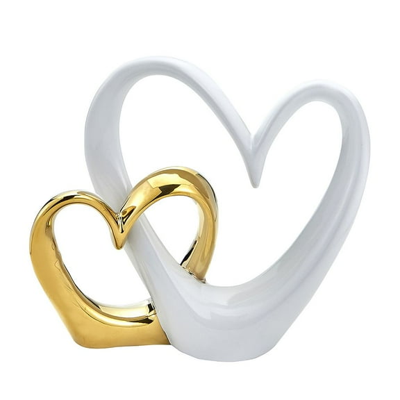 Double Open Heart Wedding Cake Topper by Fashioncraft (1 Count)