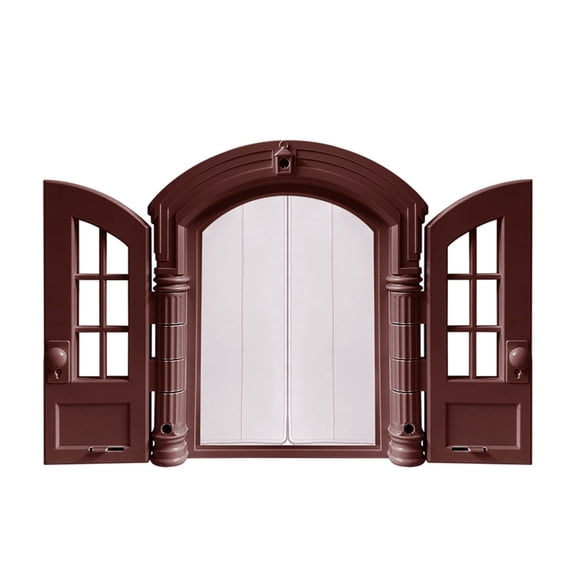 Double Opening Cats Door With Soundproof Flap ABS Plastic Fench Cats Door for Easy Setups Cats Corridors Entrance