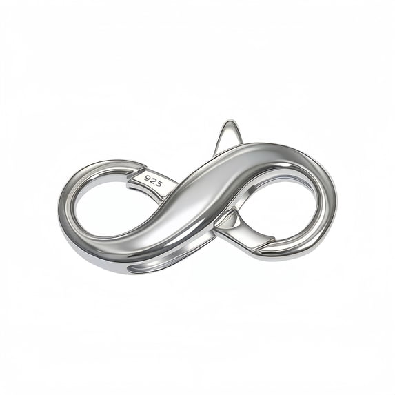Double Opening Lobster Clasps Closure,Necklace Bracelet Extender Clasps and Closures S925 Silver Neckalce Connector Clasps for Bracelet Anklet DIY Jewelry Finding Supplies