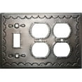 thumbnail image 1 of Double Outlet-Toggle Antique Tin Switchplate, 1 of 1