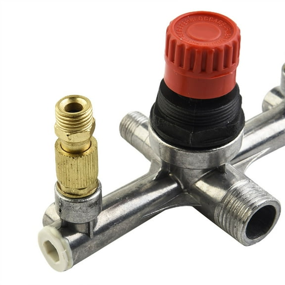 Double Outlet Tube Air Compressor Switch Pressure Regulator Valve Fitting Part Tools Ferramentas Herramientas Multimeter Garden