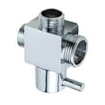 thumbnail image 1 of Double Output Brass Shower Diverter Valves Resistant Shower System Adapters 1 In Two Outlet for Bath Systems, 1 of 8