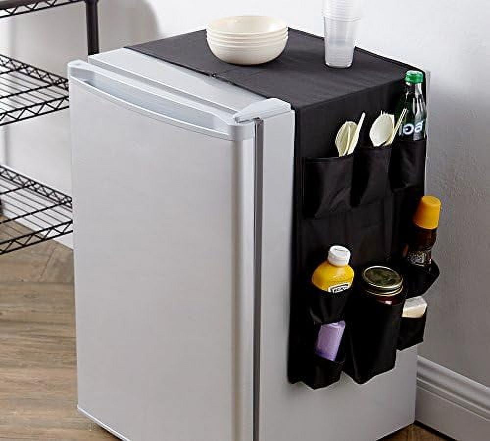 Refrigerator Organizer Bins for Soda Cans 1.7 Cu Ft Single Door Mini  Fridge, Black Refrigerador Pequeño Para Cuarto