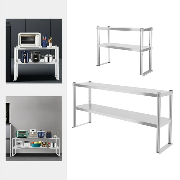 Double Overshelf Stainless Steel Overshelf 2-Tier 12"x30 inch for Prep Table New