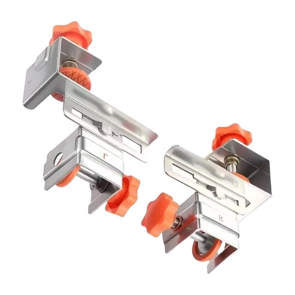 Double Pack Sturdy Stainless Steel Drawer Reinforcement Brackets Easy Fastening Clip Accessory for Cabinets