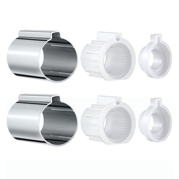 Double Pack Tub Faucet Stop Tube and Temperature Control Set Accessory