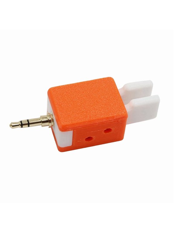 CW Key Double Paddle Automatic Key for Morse Code, PETG Carbon Fiber Composite, Orange, Compact Desk Tool