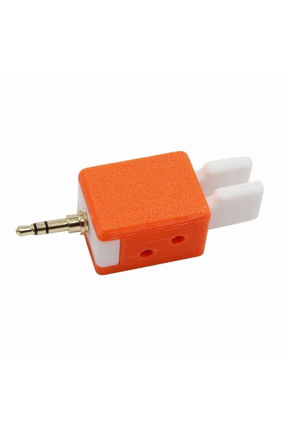 Double Paddle CW Key Double Automatic Key Morse Code Mini Multipurpose Sturdy Orange