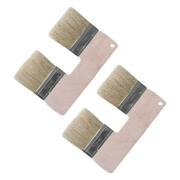 Double Paint Brush,3In DoubleHead Painting Brush,Bristle Art Flat Texture Brush,Art Wall Brush 2PC