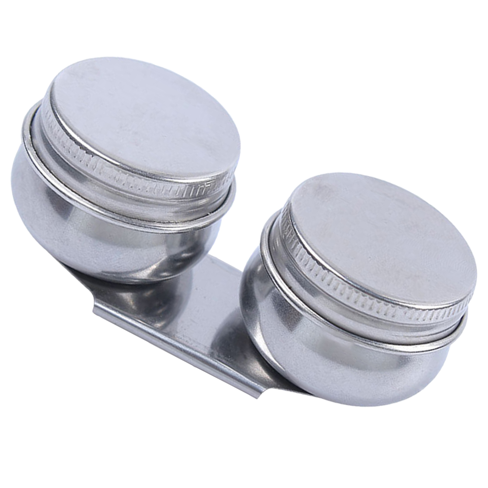 Double Palette Cup Stainless Steel Palette Cup with Lid Artist Paint