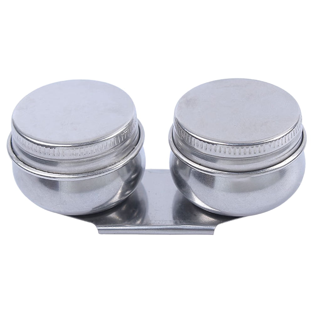 Double Palette Cup Stainless Steel Palette Cup with Lid Artist Paint