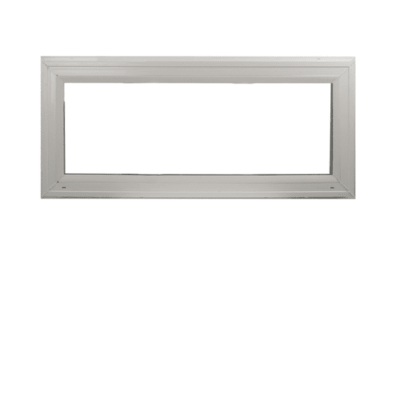 Double Pane Transom Window 24" x 10" Vinyl Window Argon Gass DP50 Non-Opening Low-E Glass