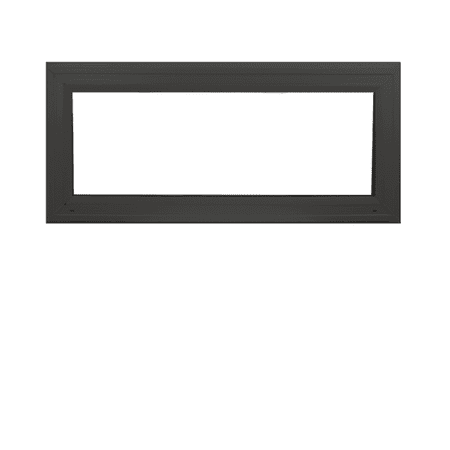 Double Pane Transom Window 36" x 12" Fixed Window Black Vinyl DP50 Argon Filled Glass Window