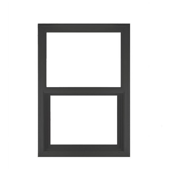 "24"" x 36"" Double Pane Black Vinyl Vertical Window with Low E Glass