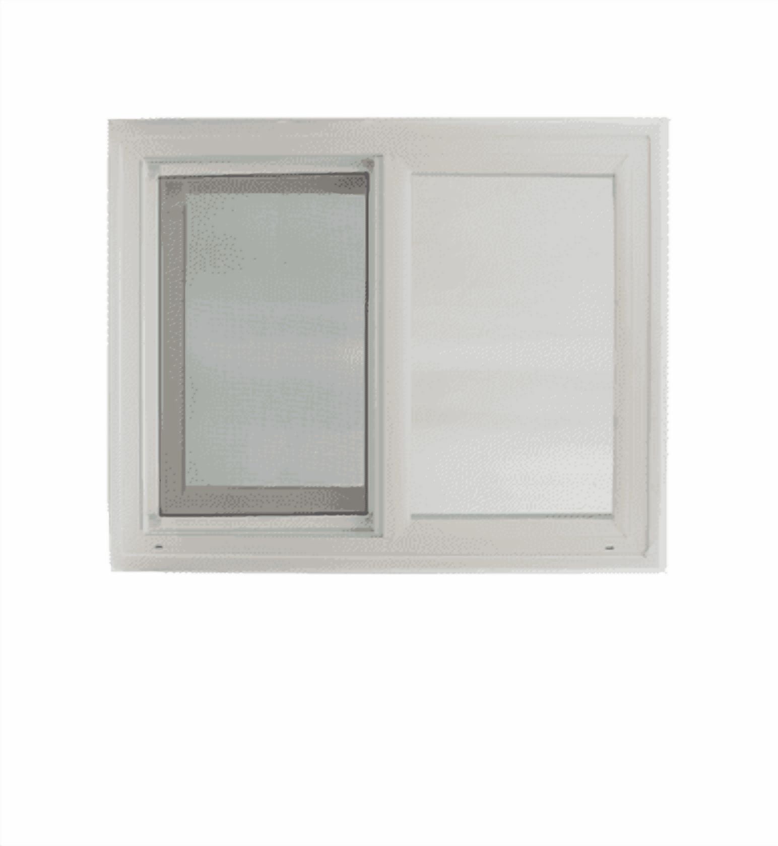Double Pane Window 30" x 18" White Vinyl Window Low-E Glass Argon Gas Residental Window Florida Approved