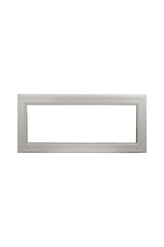 Double Pane Windows 30" x 12" White Vinyl Transom Window, Argon Filled, Low-E Glass, Florida Approved