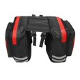thumbnail image 1 of Double Pannier Water-Resistant Side Bags Large Compartments Quick Release for Cargo Rear Rack Saddle Bag Pannier Rack Bike Bag - Red, 1 of 9