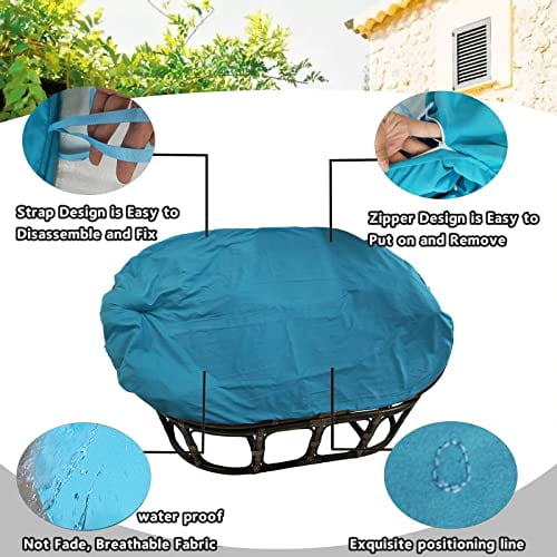 Double Papasan Chair Cushion Covers Only,Waterproof Slipcover for