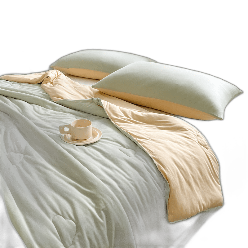 Double Patchwork Knitted Cotton Soybean Spring And Autumn SkinFriendly