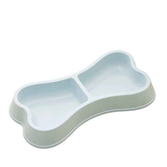 Double Pet Bowl for Cats and Dogs,Macaron Bone Shaped Food and Water Feeder Dish,Non-Slip Feeding Utensil for Small Pets,Puppy Kitten Feeding Station