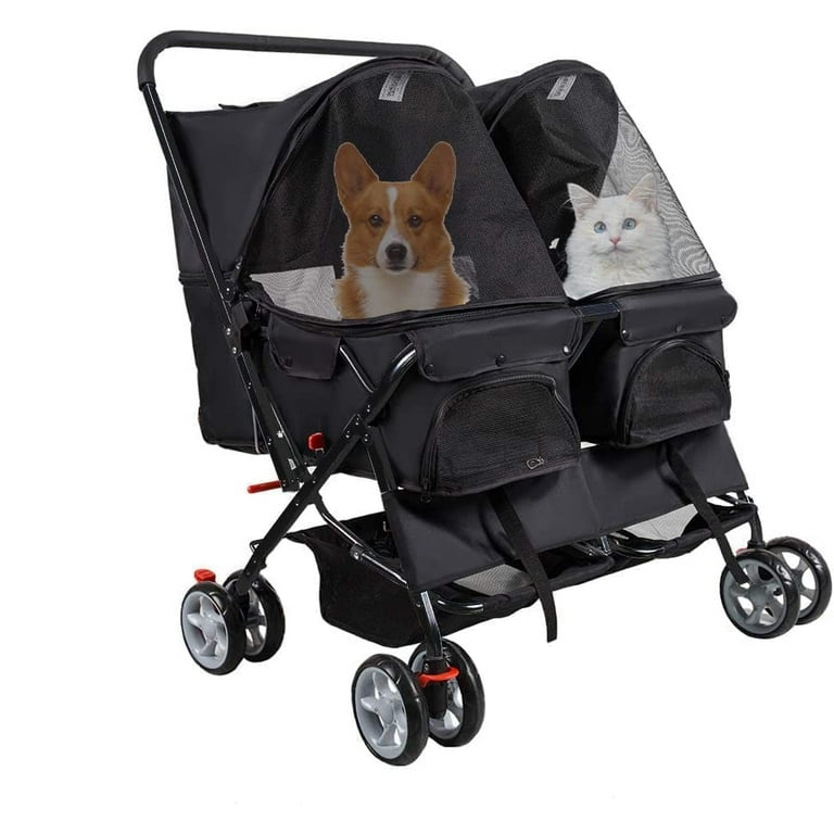 Pet stroller for 2 dogs online