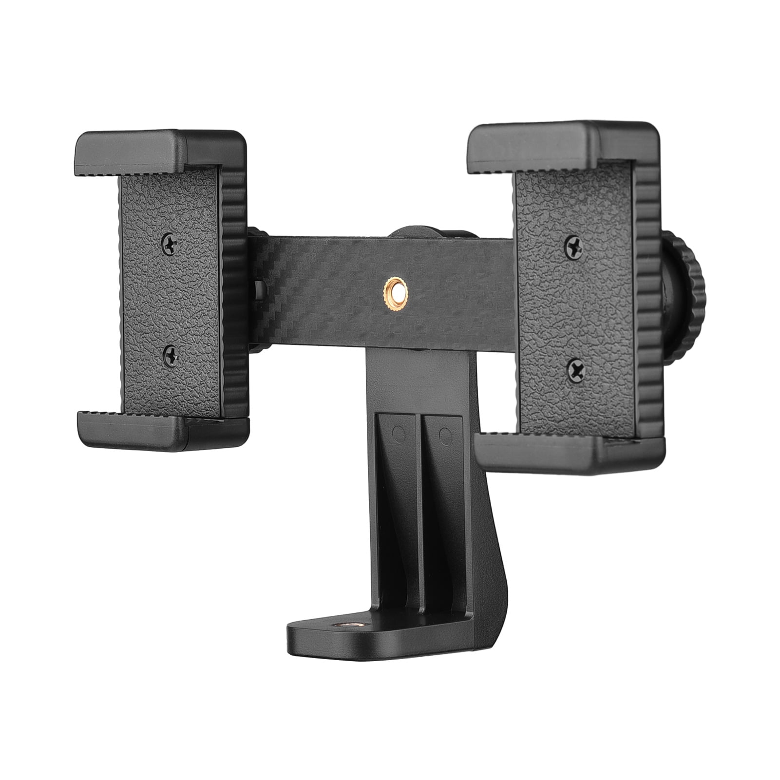 Double Phone Holder Tripod Mount Adapter Horizontal Vertical for
