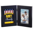 thumbnail image 1 of Dicksons Proud To Be A Navy Family 12 x 8 MDF Hinged Double Photo Frame, 1 of 2