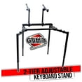 thumbnail image 1 of Double Piano Keyboard Stand - 2Tier Studio Stage Mixer Laptop Mount DJ Turntable, 1 of 14
