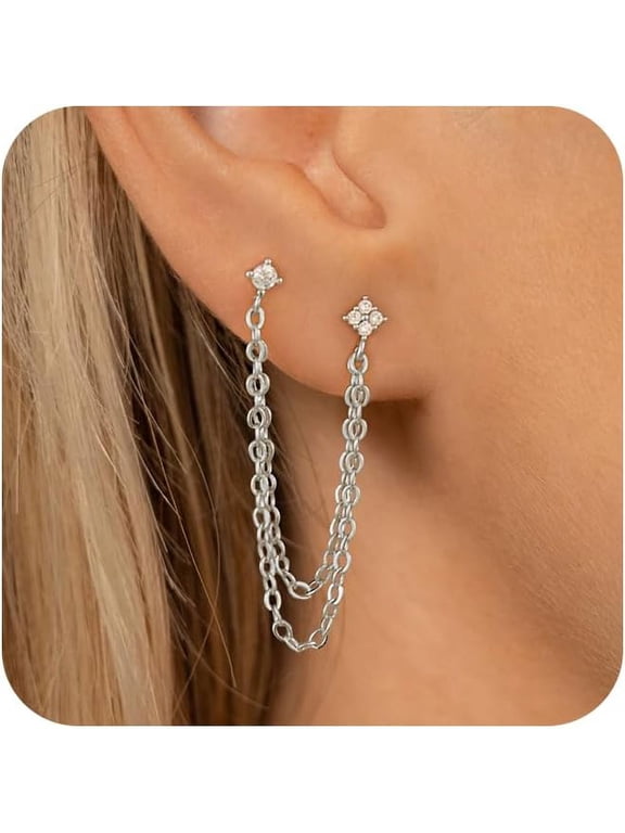 Double Piercing Earrings Stud Earrings for Women