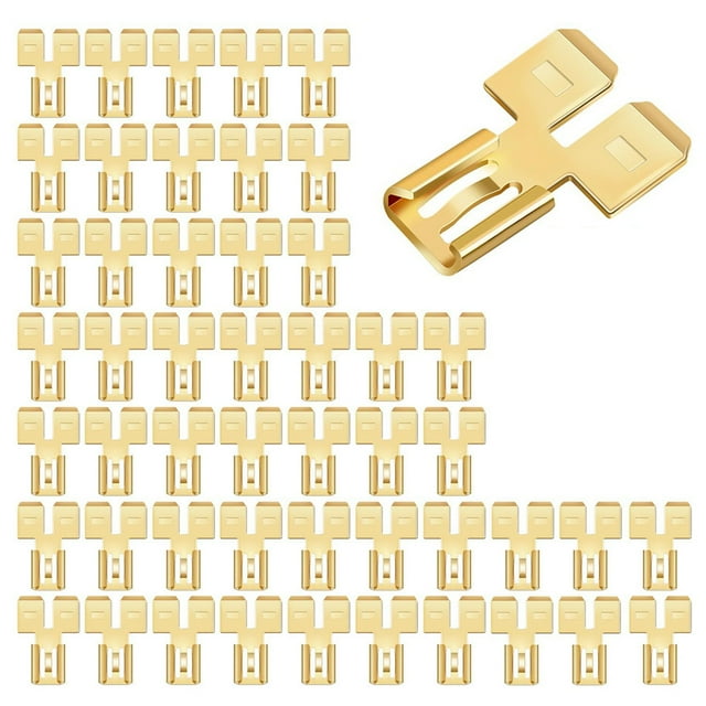 Double Piggyback Spade Connector Quick Disconnect Electrical 2 Way Wire