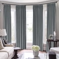 thumbnail image 1 of Double Pinch Pleated 100% Polyster Blackout Curtain Drapes Panel | Curtains for Living Room, Bedroom & Hall Dinning Living Open (1 Panel , 58" W x 72" L) { Grey }, 1 of 5
