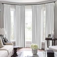 thumbnail image 1 of Double Pinch Pleated 100% Polyster Blackout Curtain Drapes Panel | Curtains for Living Room, Bedroom & Hall Dinning Living Open (1 Panel , 72" W x 84" L) { Pure White }, 1 of 5