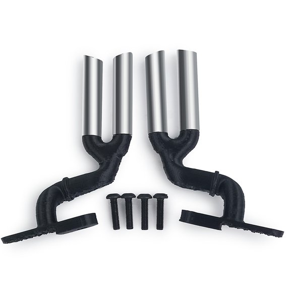 Double Pipe Exhaust RC Car Simulation Decoration Fuel Tank Exhaust Pipe for Axial SCX10 III AXI03006 1/10 RC Crawler Car Upgrade Parts