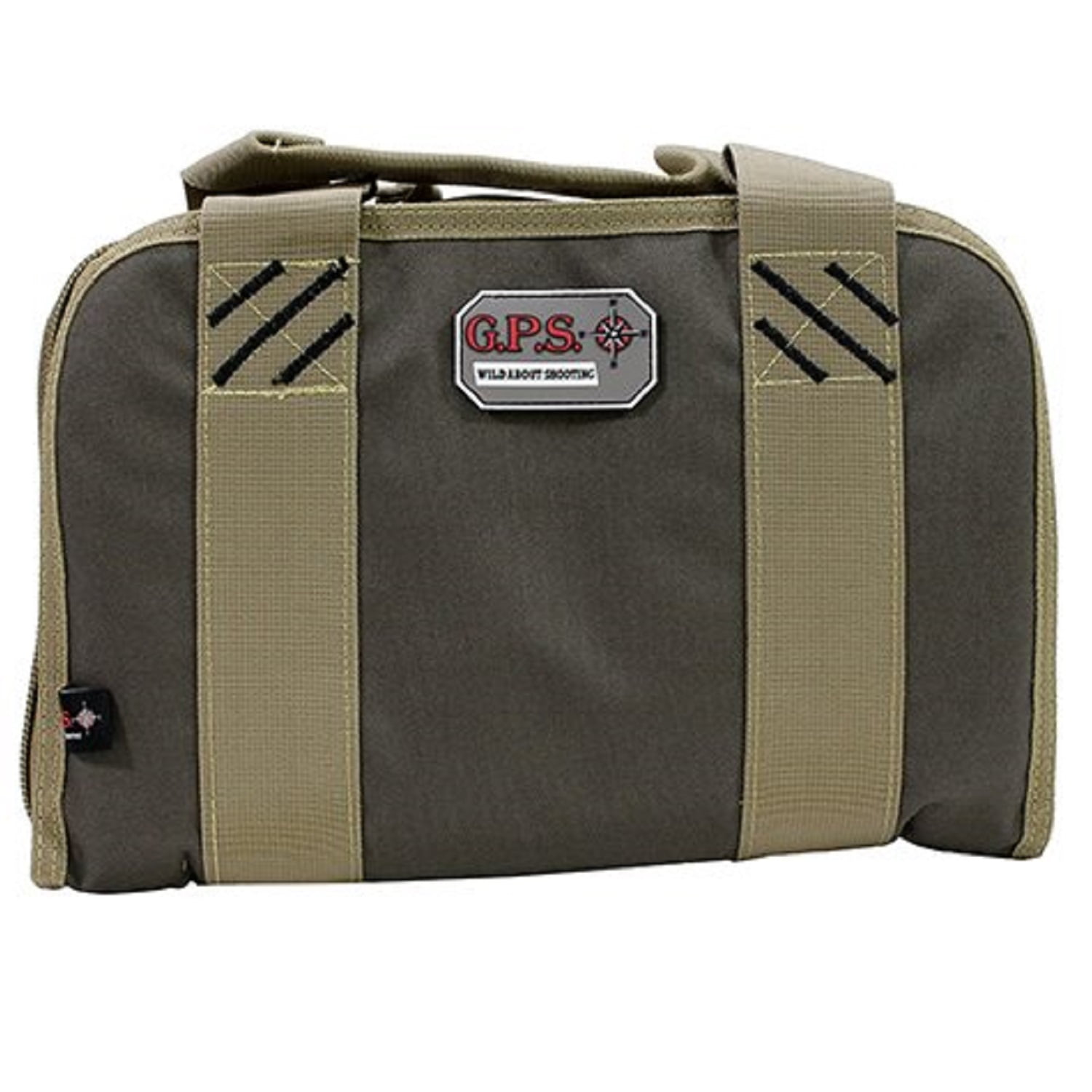 G.P.S. Double Pistol Case - Rifle Green/Khaki